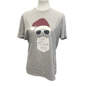 The Original Penguin Mens Medium Santa Ho Ho Ho Short Sleeve Crew Neck Tee Shirt